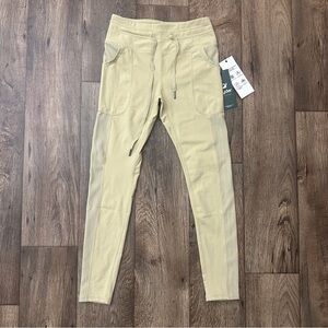 Glyder Stretch Breathable 2 Side Pockets Leggings Women’s Size S Linen